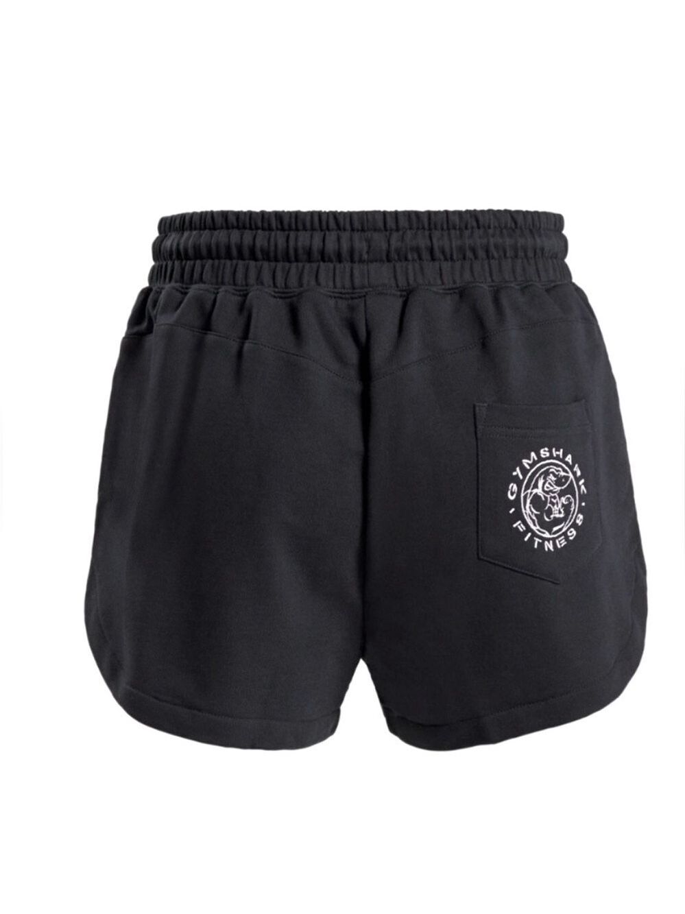 Gymshark Legacy Fitness Shorts Elastic Tie Waist Black Cotton Size XS